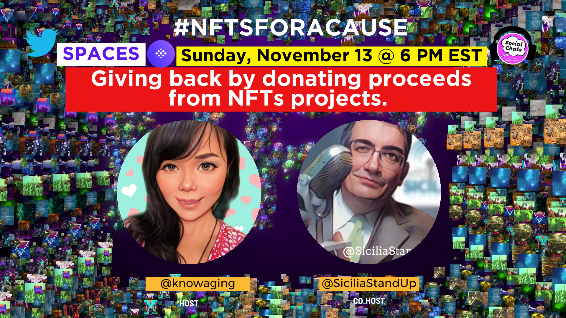 NFTsForACause (EPS 33): Giving back by donating proceeds from NFTs projects.
