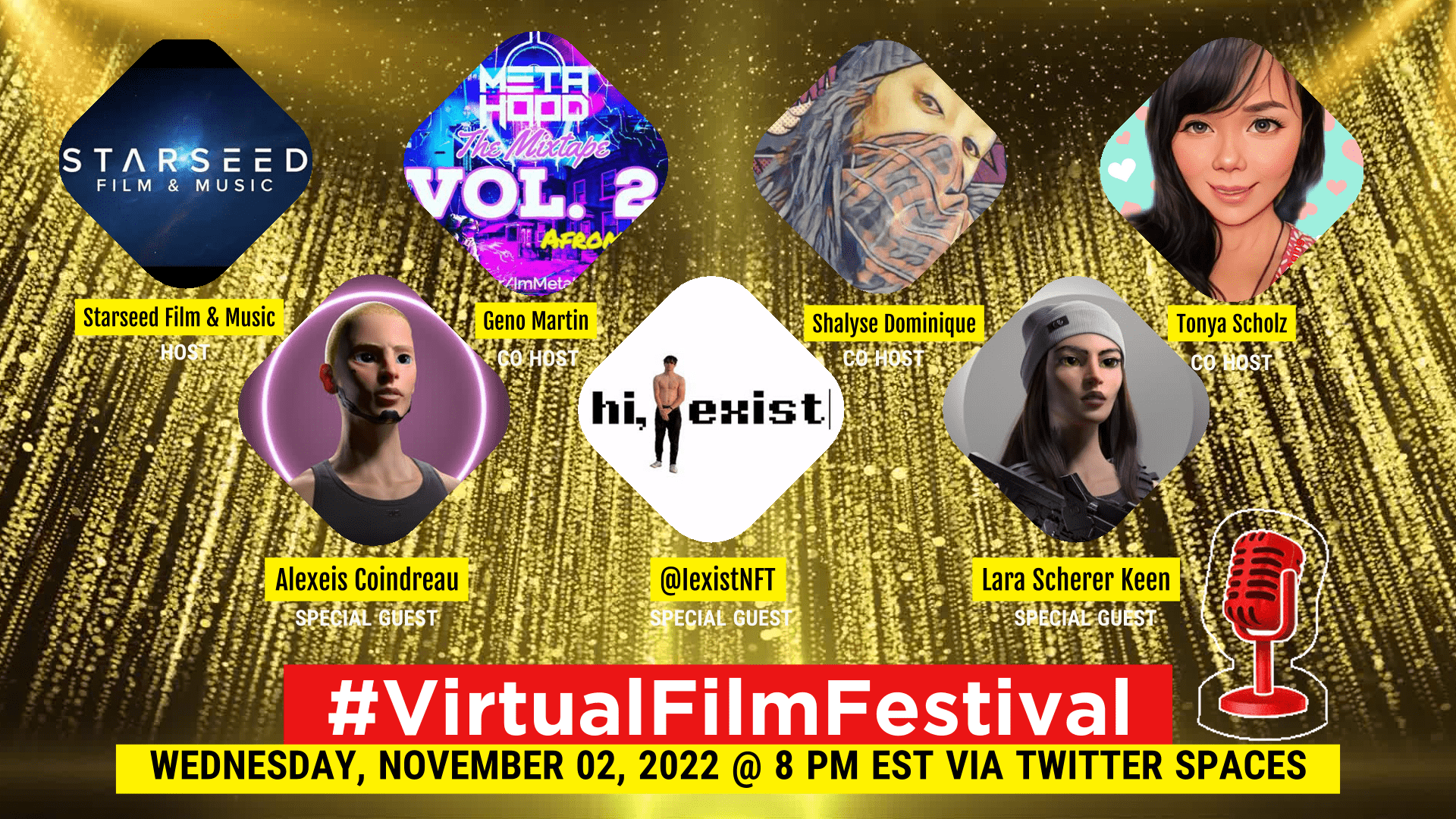 #VirtualFilmFestival: Chat with @alexcoindreau @IaraKeen about @IexistNFT!