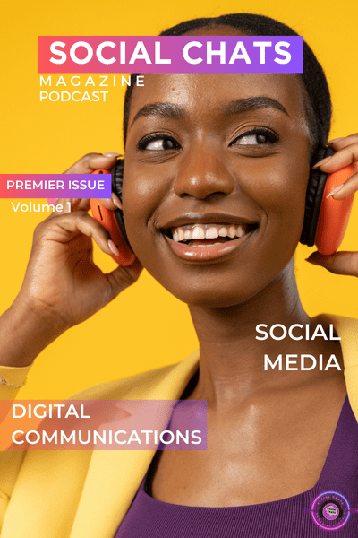 Social Chats Magazine Premier issue (Podcast Cover) (400 × 600 px)